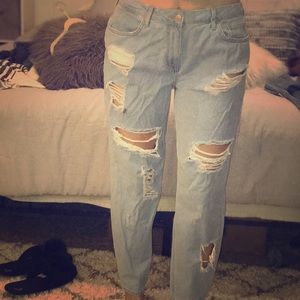 Boyfriend Ripped Jeans.